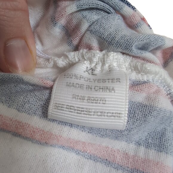 Eden & Olivia Button Down Blouse Shirt Stripes XL - Picture 5 of 5